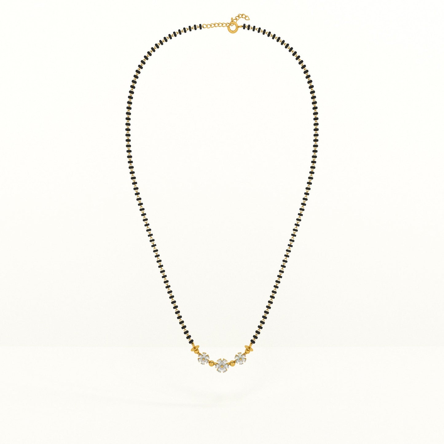 Trinity Blooms 925 Silver Mangalsutra