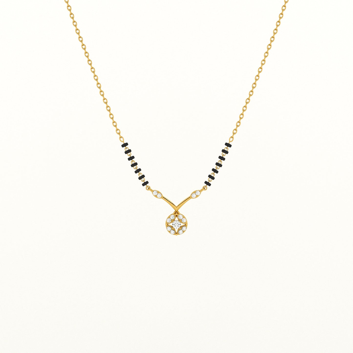 Marigold Glow 925 Silver Mangalsutra
