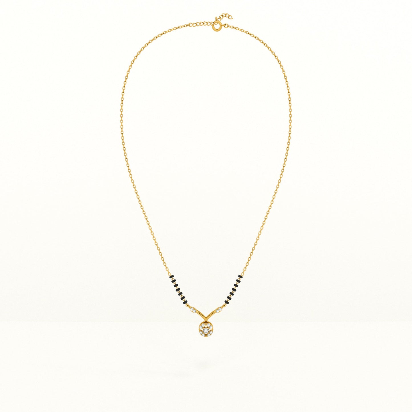 Marigold Glow 925 Silver Mangalsutra