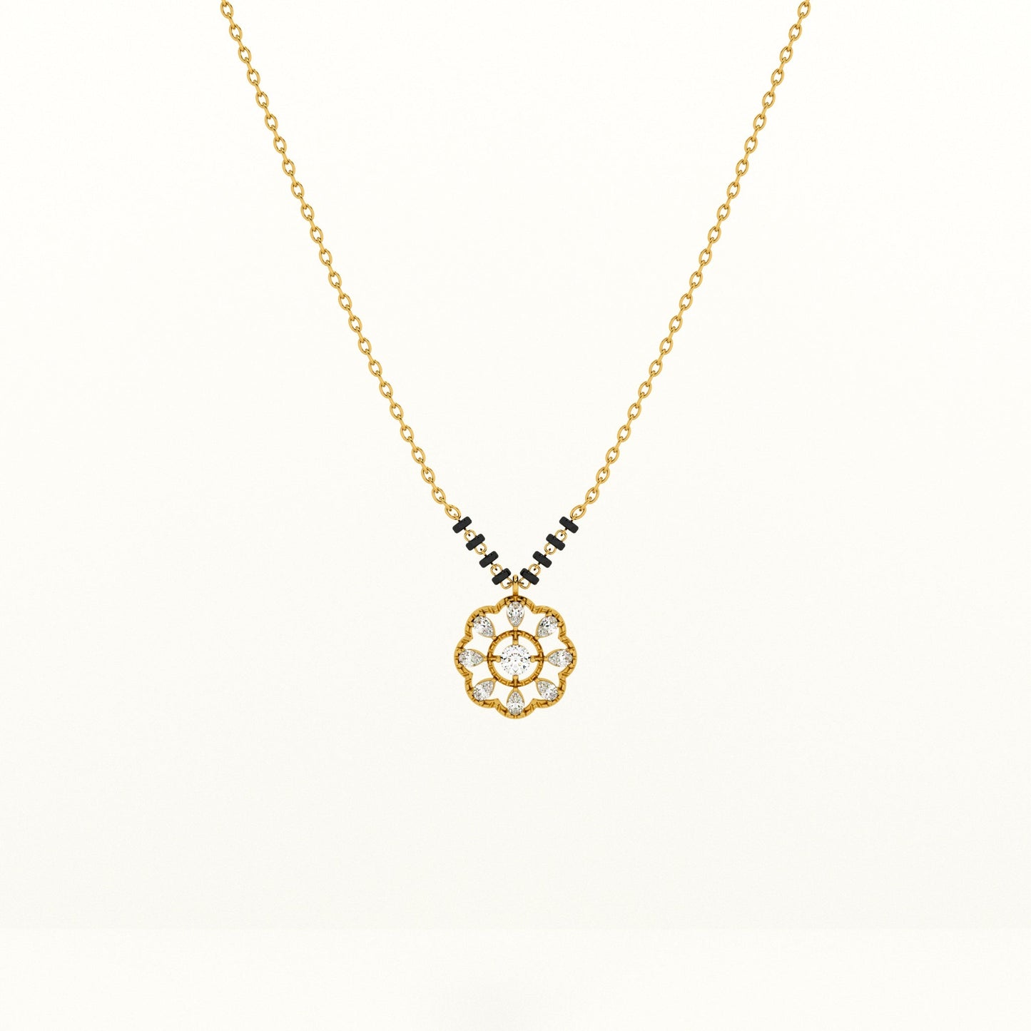 Mandala 925 Silver Mangalsutra | BIS Hallmarked | 18k Gold Vermeil