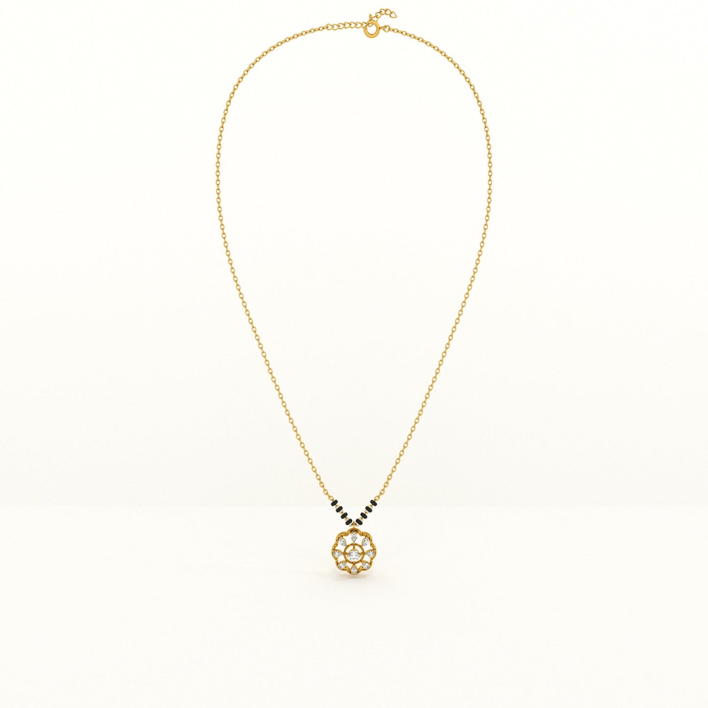 Mandala 925 Silver Mangalsutra | BIS Hallmarked | 18k Gold Vermeil