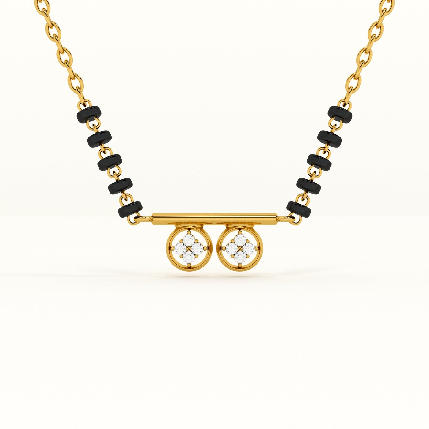 Linear Luminescence 925 Sterling Silver Mangalsutra