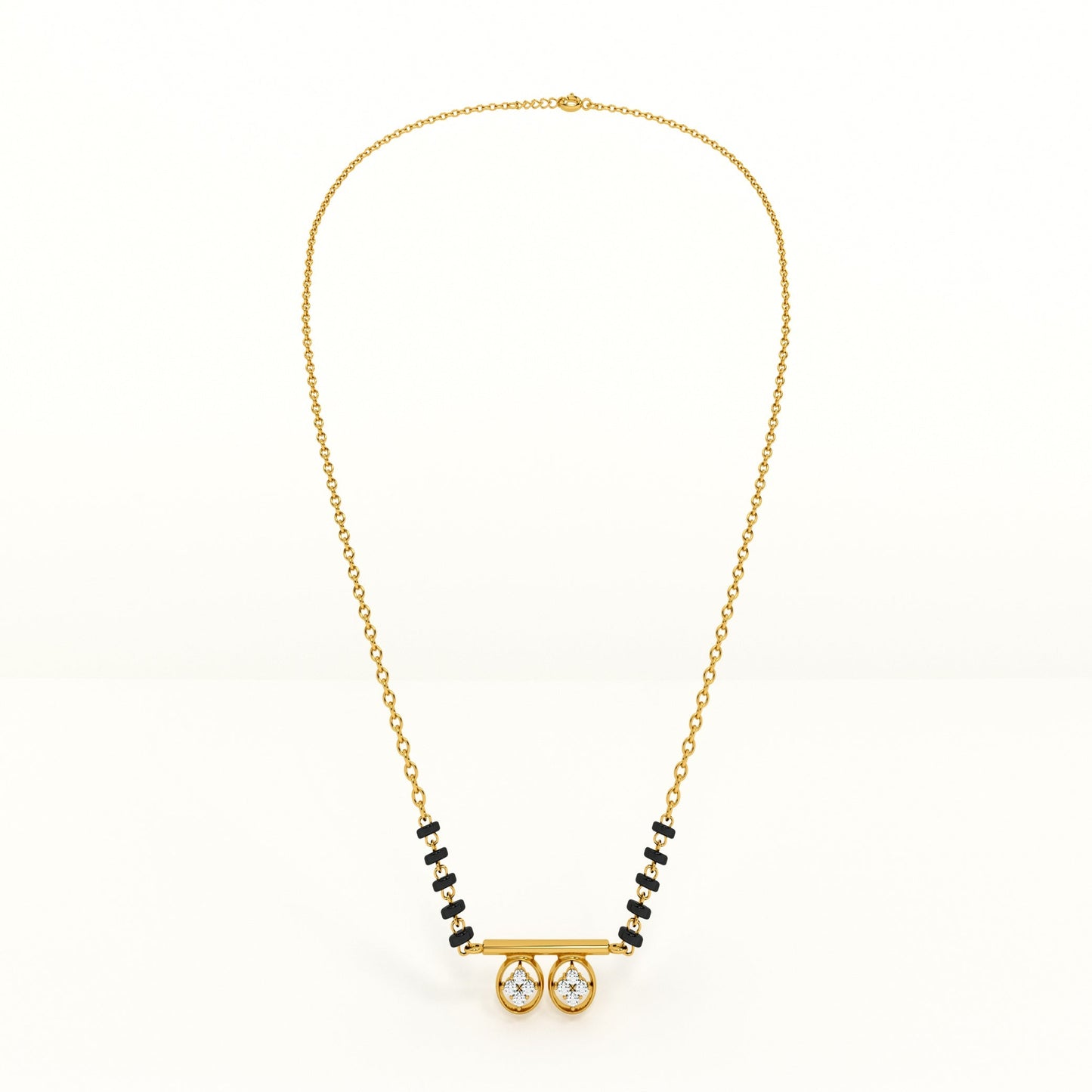 Linear Luminescence 925 Sterling Silver Mangalsutra
