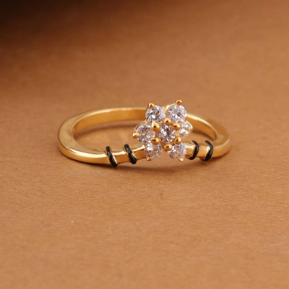 Star Cluster 925 Sterling Silver Mangalsutra Ring