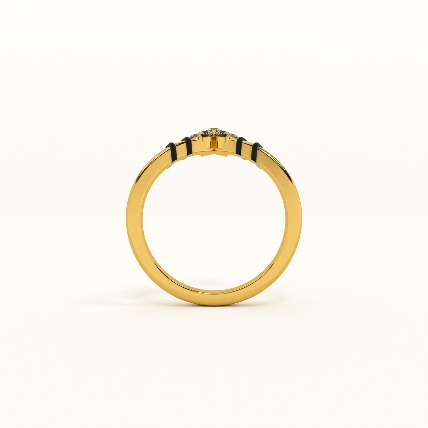 Star Cluster 925 Sterling Silver Mangalsutra Ring