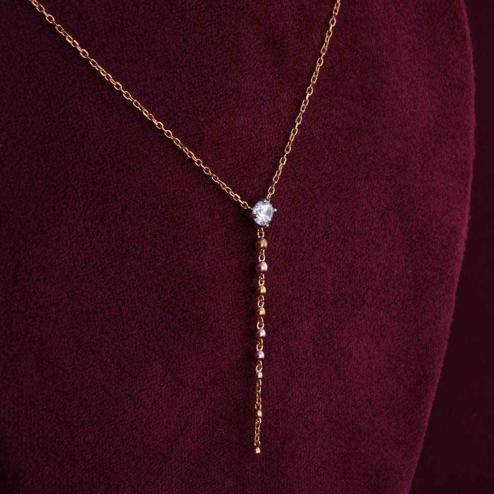 Lariate Whispers Necklace | 18K Gold Vermeil Plated