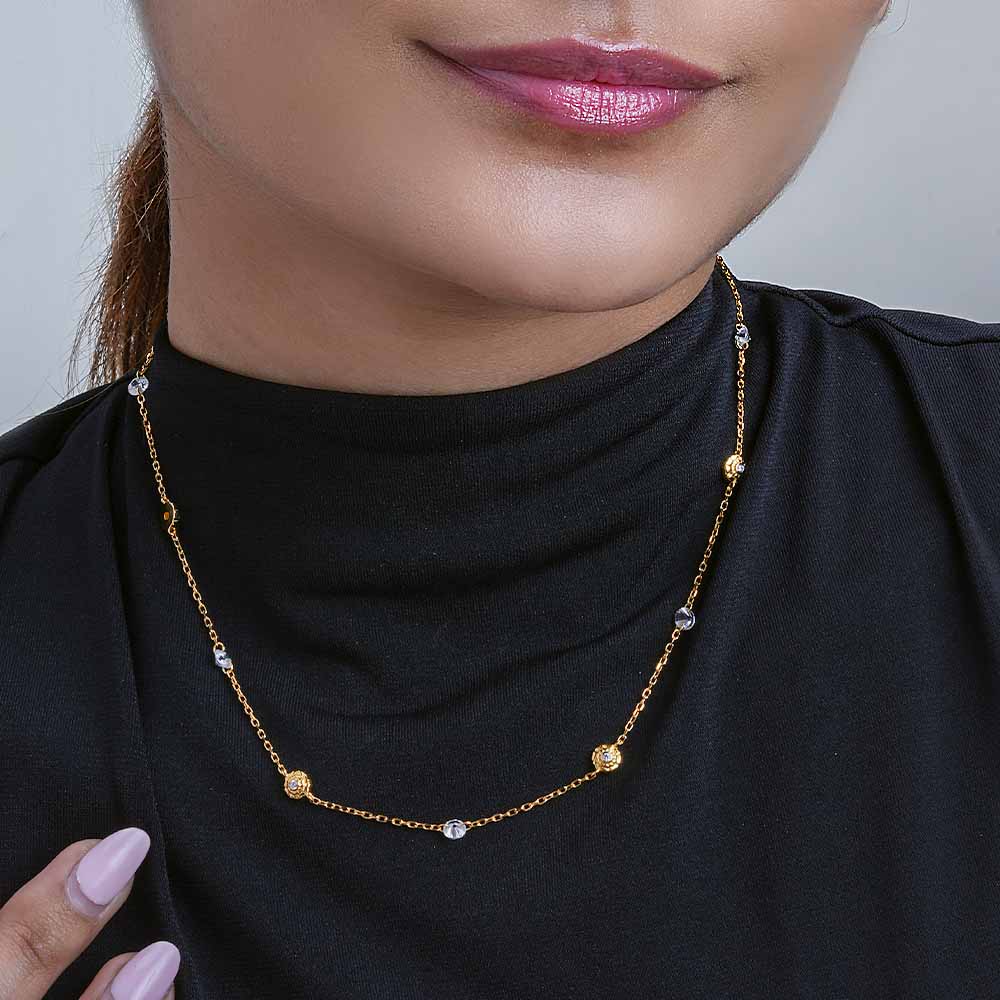 Genda Phool Grace Necklace | 18K Gold Vermeil Plated
