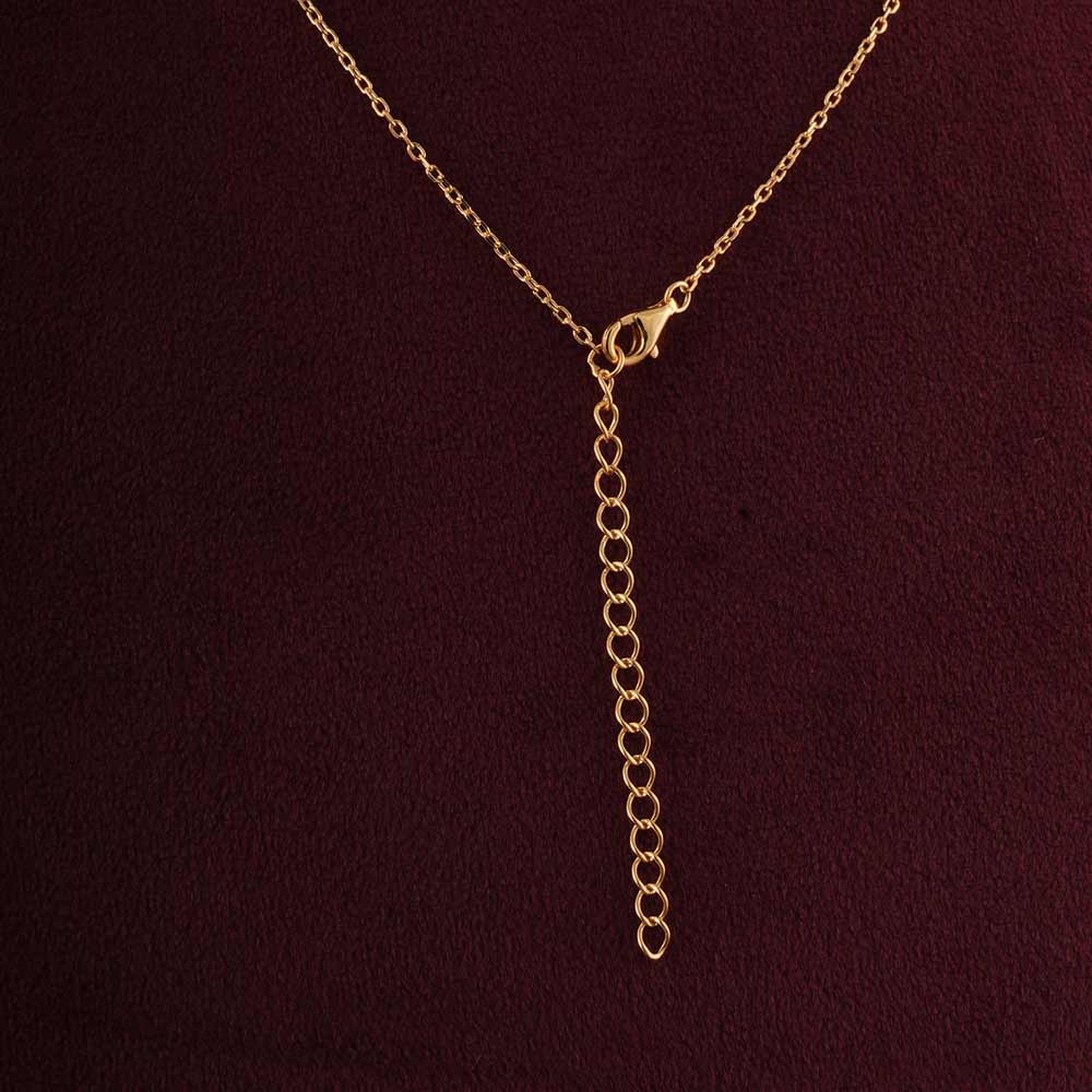 Aquablue cluster pendant | 18K Gold Vermeil Plated