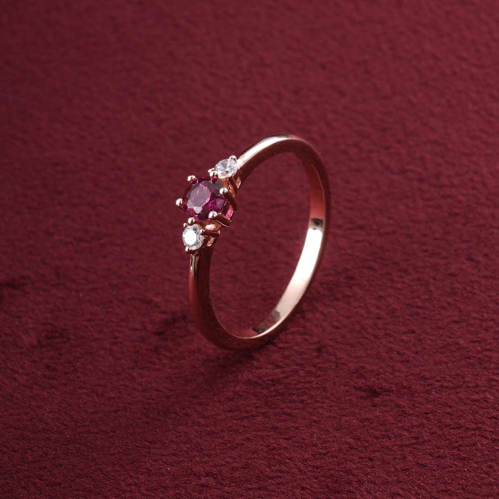 Three Stone Glow Ring | 18K Gold Vermeil Plated