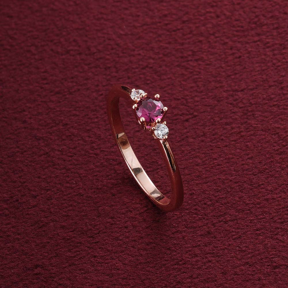 Three Stone Glow Ring | 18K Gold Vermeil Plated