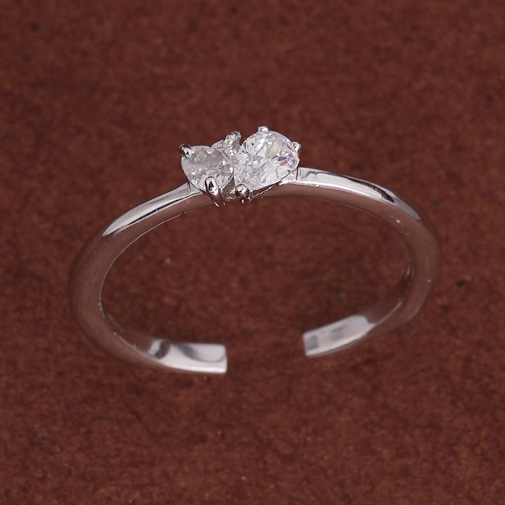 You and Me Stone 925 Silver Ring