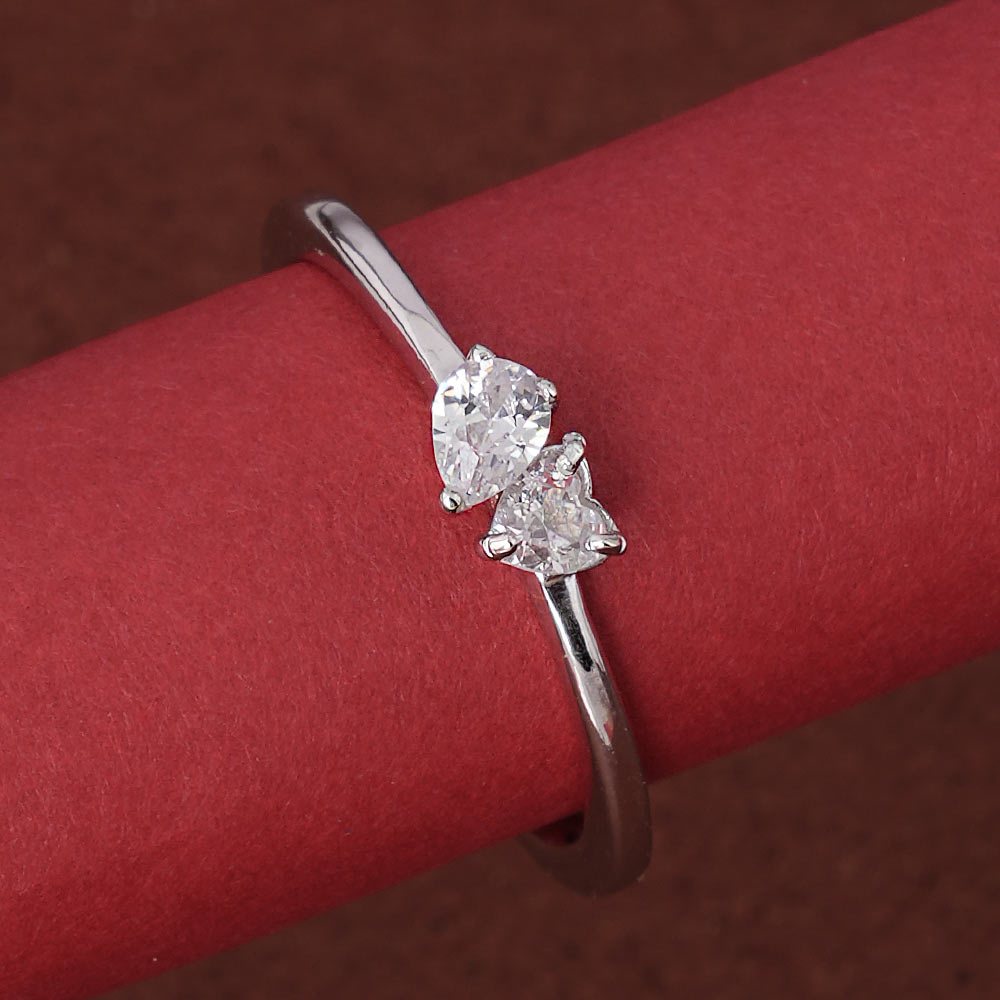 You and Me Stone 925 Silver Ring