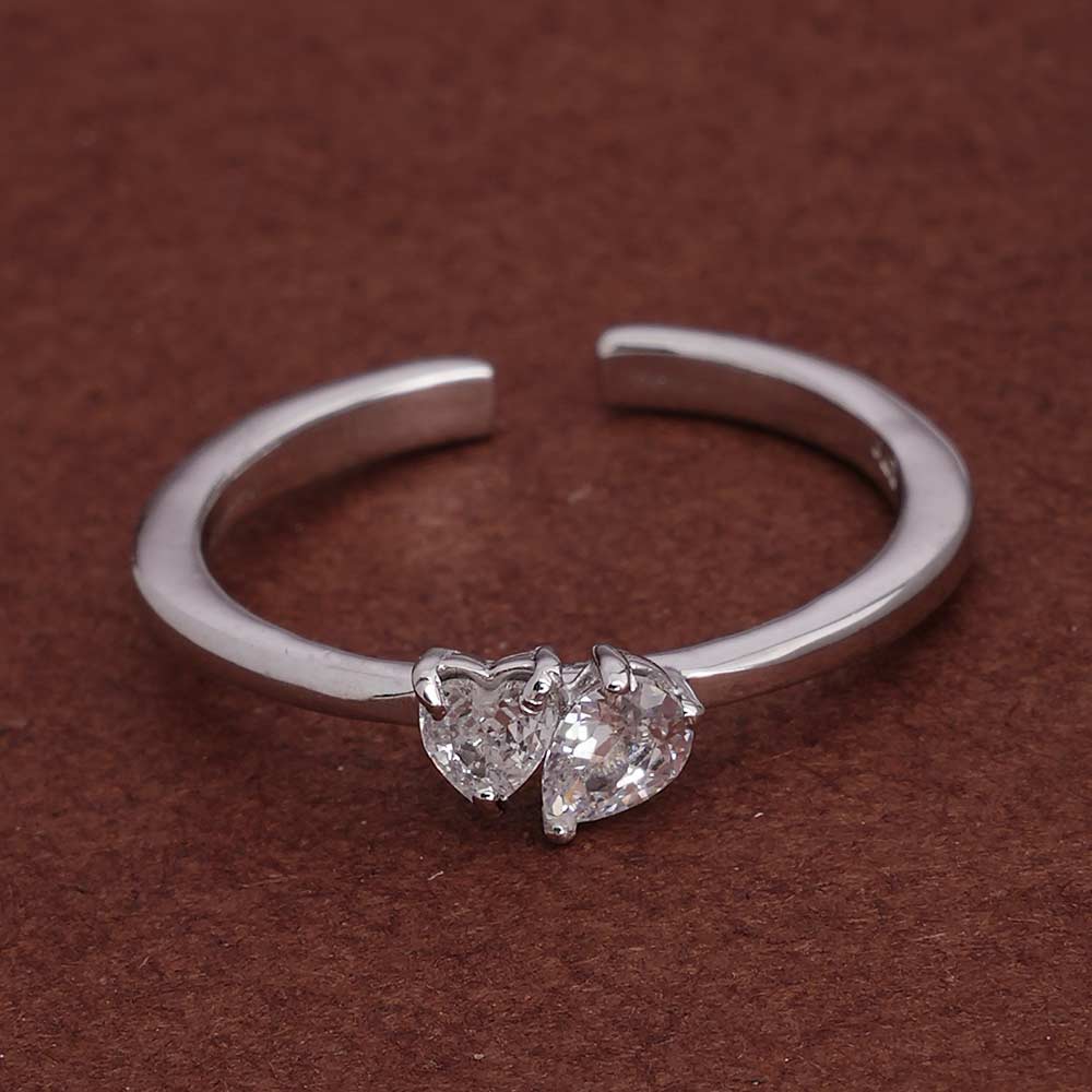 You and Me Stone 925 Silver Ring
