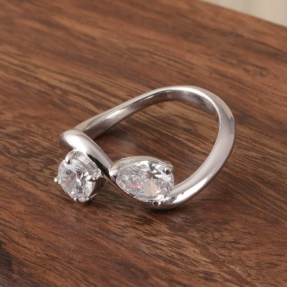 Unity Duo Silver Ring