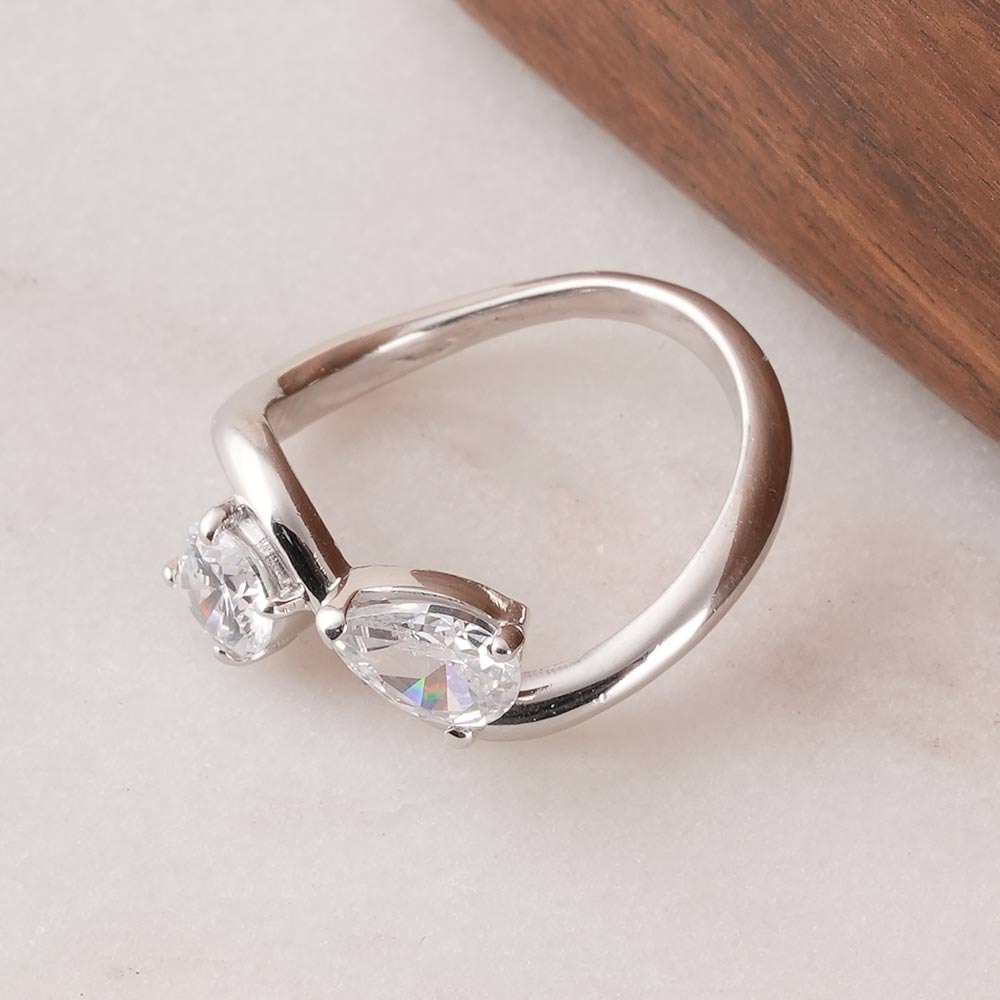Unity Duo Silver Ring