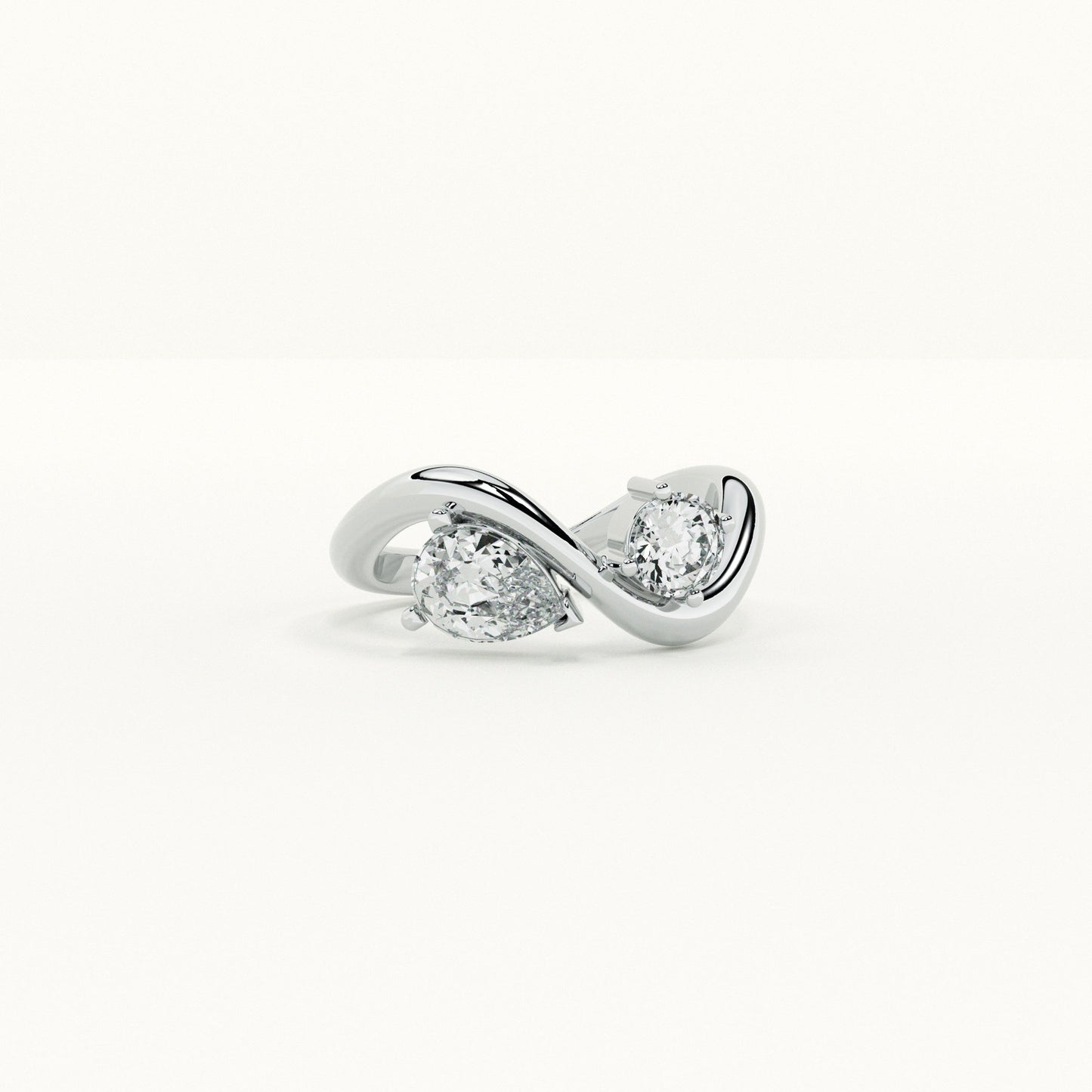 Unity Duo Silver Ring