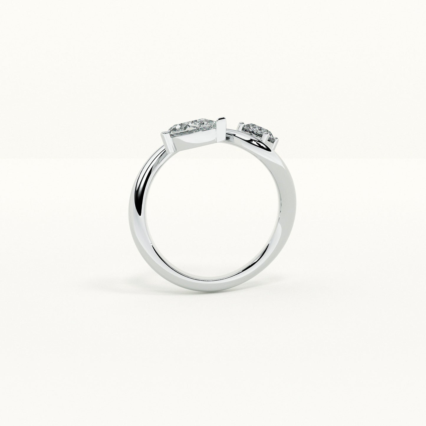 Unity Duo Silver Ring
