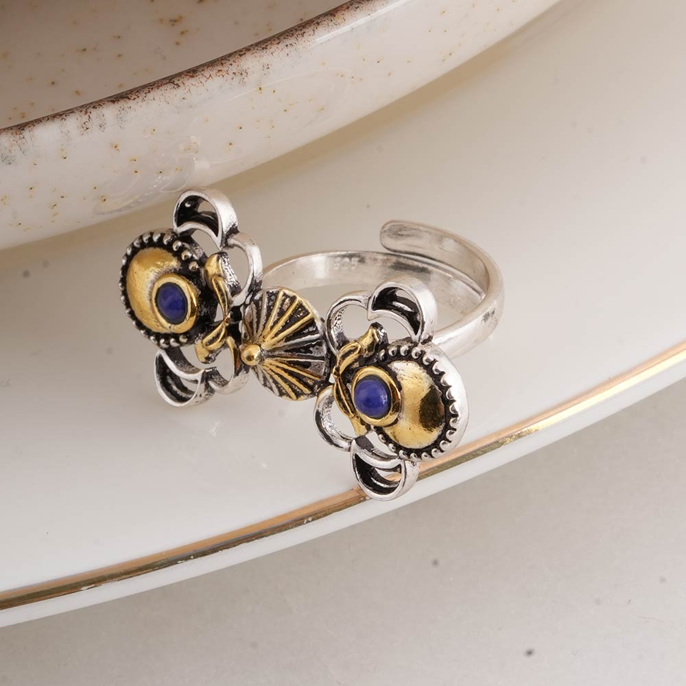 925 Sterling Silver Tomb Statement Ring