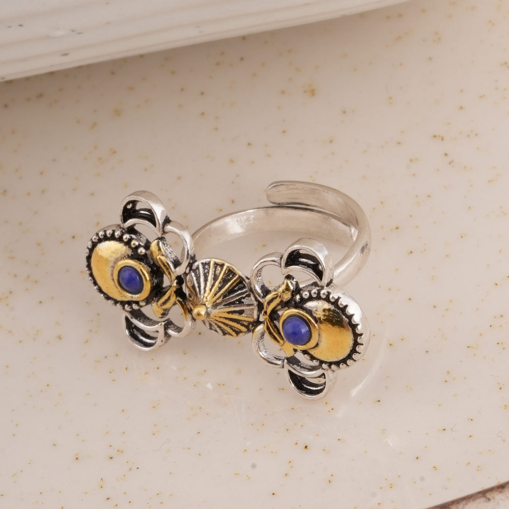 925 Sterling Silver Tomb Statement Ring