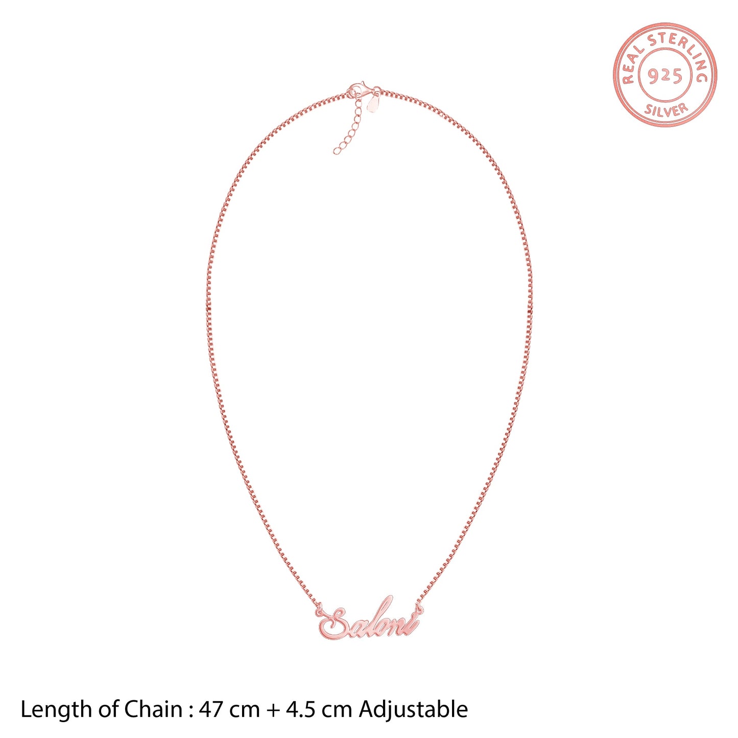 Rose Gold Personalised Eternal Necklace