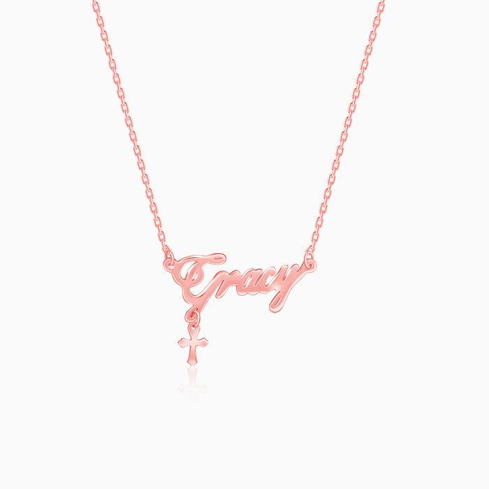 Rose Gold Personalised Eternal Necklace