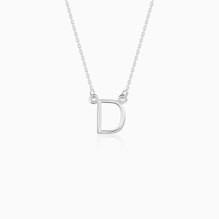 Silver Personalised Initial Necklace