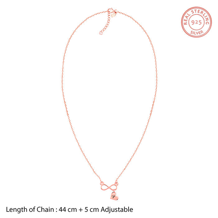 Rose Gold Personalised Endless Echo Necklace