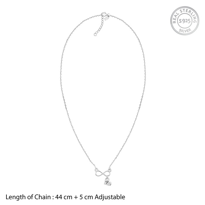 Silver Personalised Endless Echo Necklace