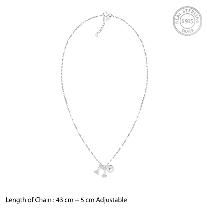 Silver Personalised Pet Lover Necklace