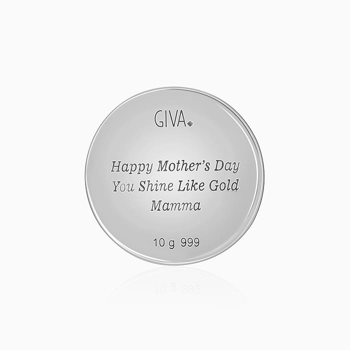 Silver Personalised Mother's Love Coin