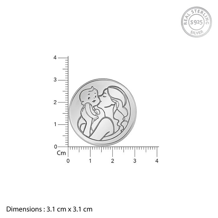 Silver Personalised Mother's Love Coin