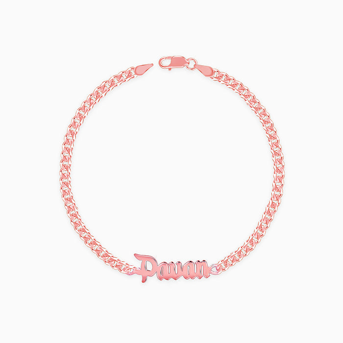 Rose Gold Personalised Timeless Classic Bracelet For Him