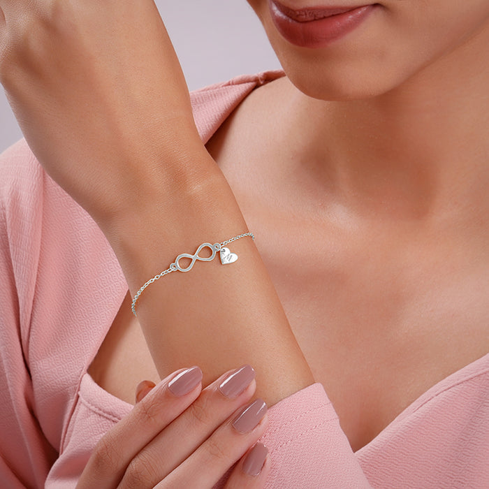 Silver Personalised Timeless Bond Bracelet