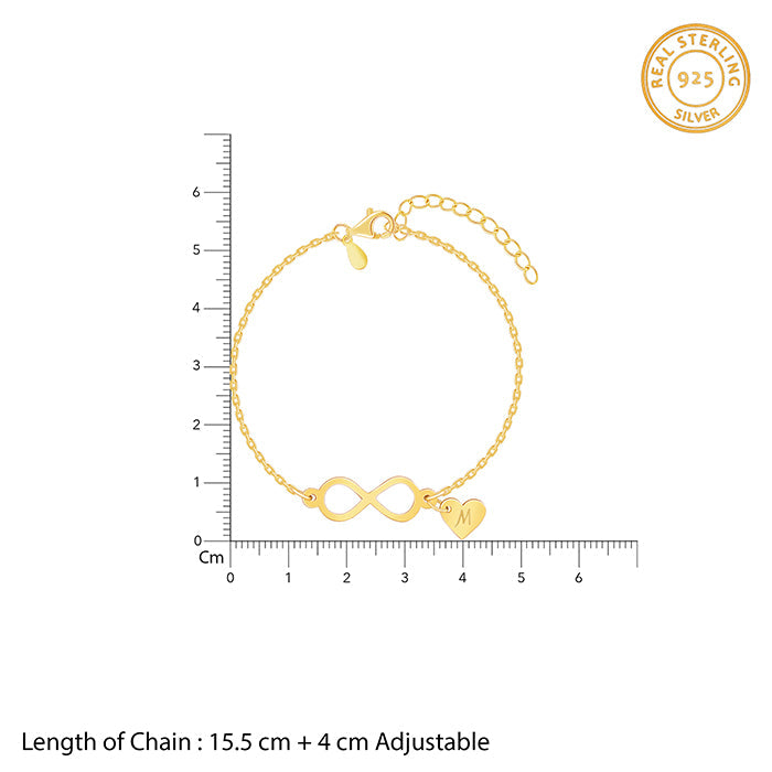 Golden Personalised Timeless Bond Bracelet