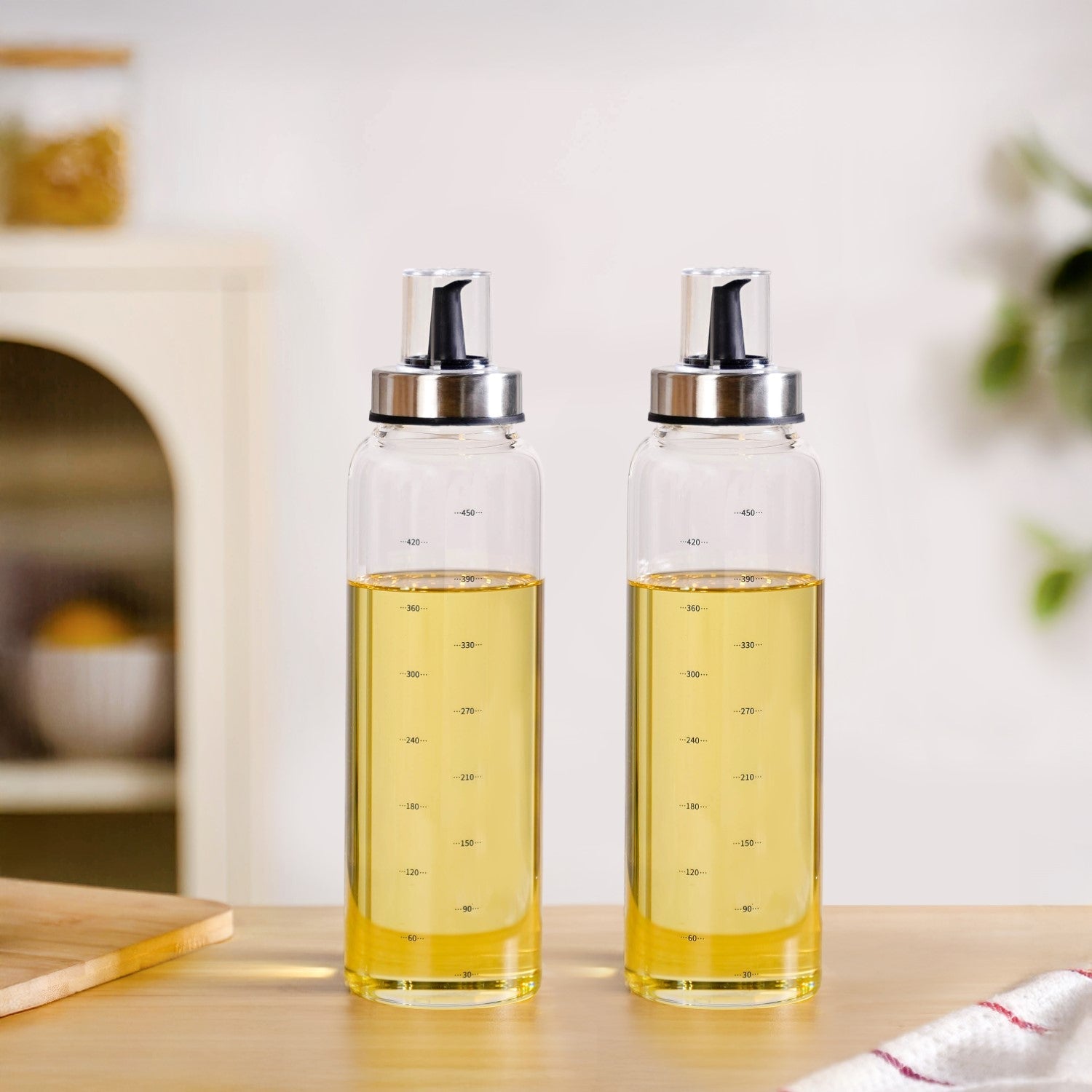 Pair Of Olive Oil And Vinegar Glass Bottle 500ml