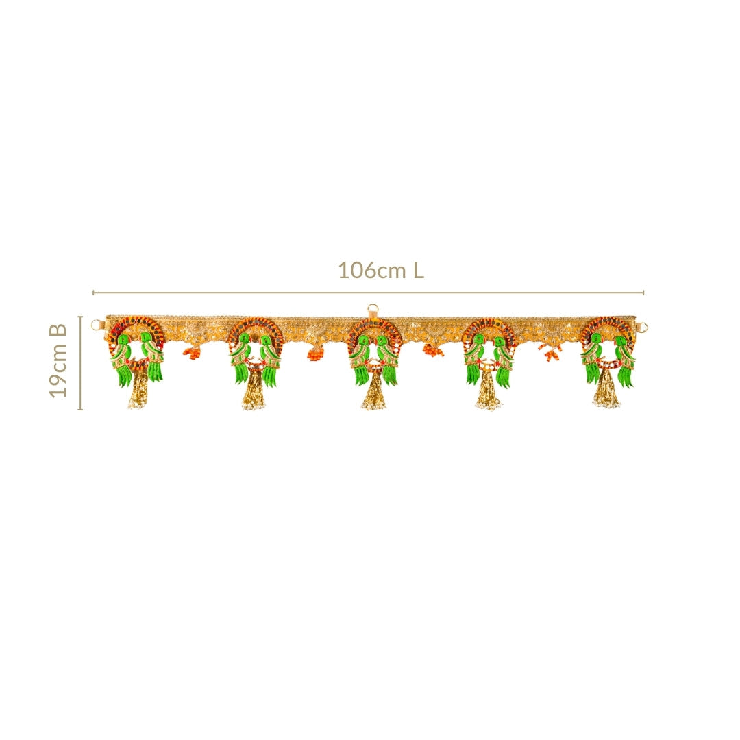 Parrot Wall Hanging Banderwal For Gate Decoration