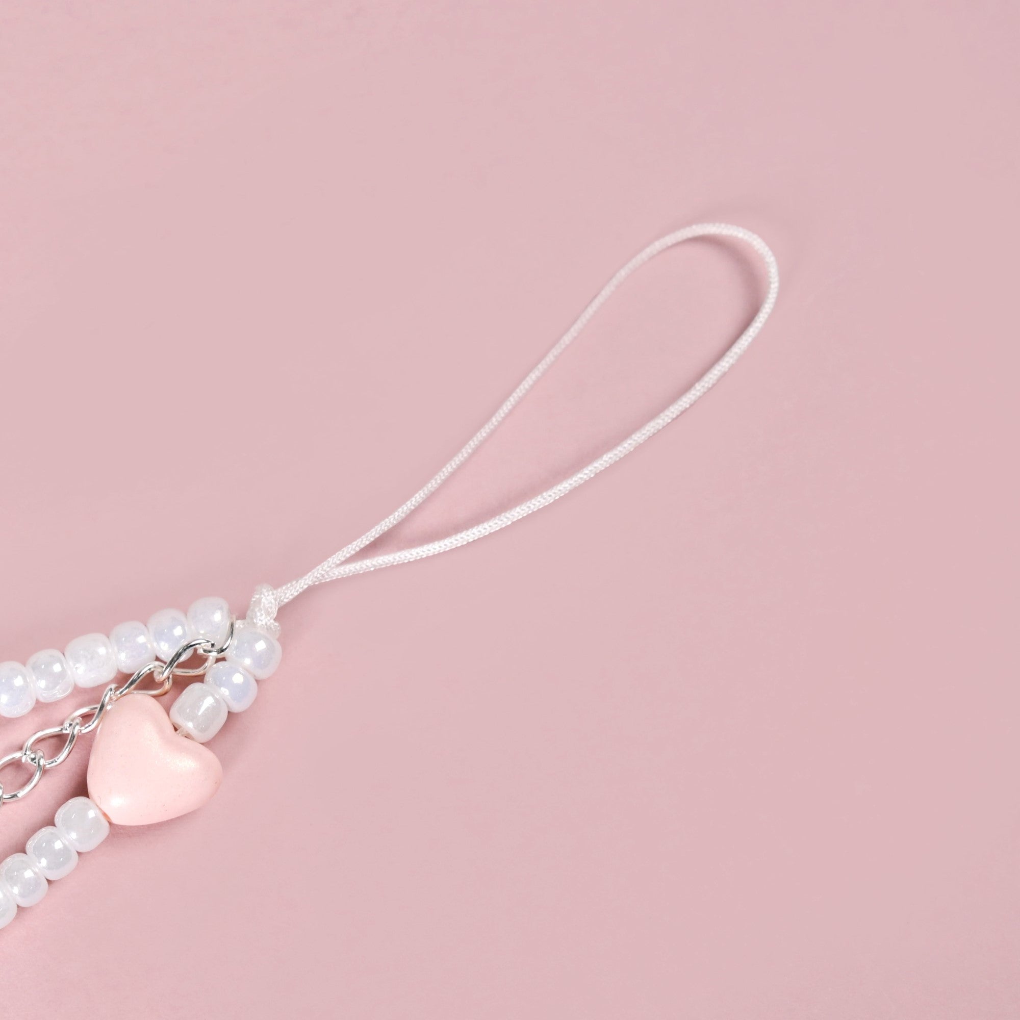 Pearl Stars And Hearts Phone Charm