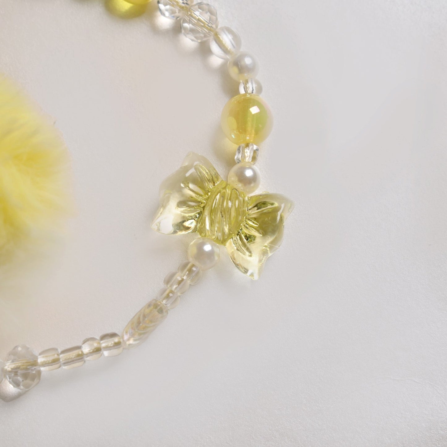 Little Miss Sunshine Phone Strap With Pom Pom