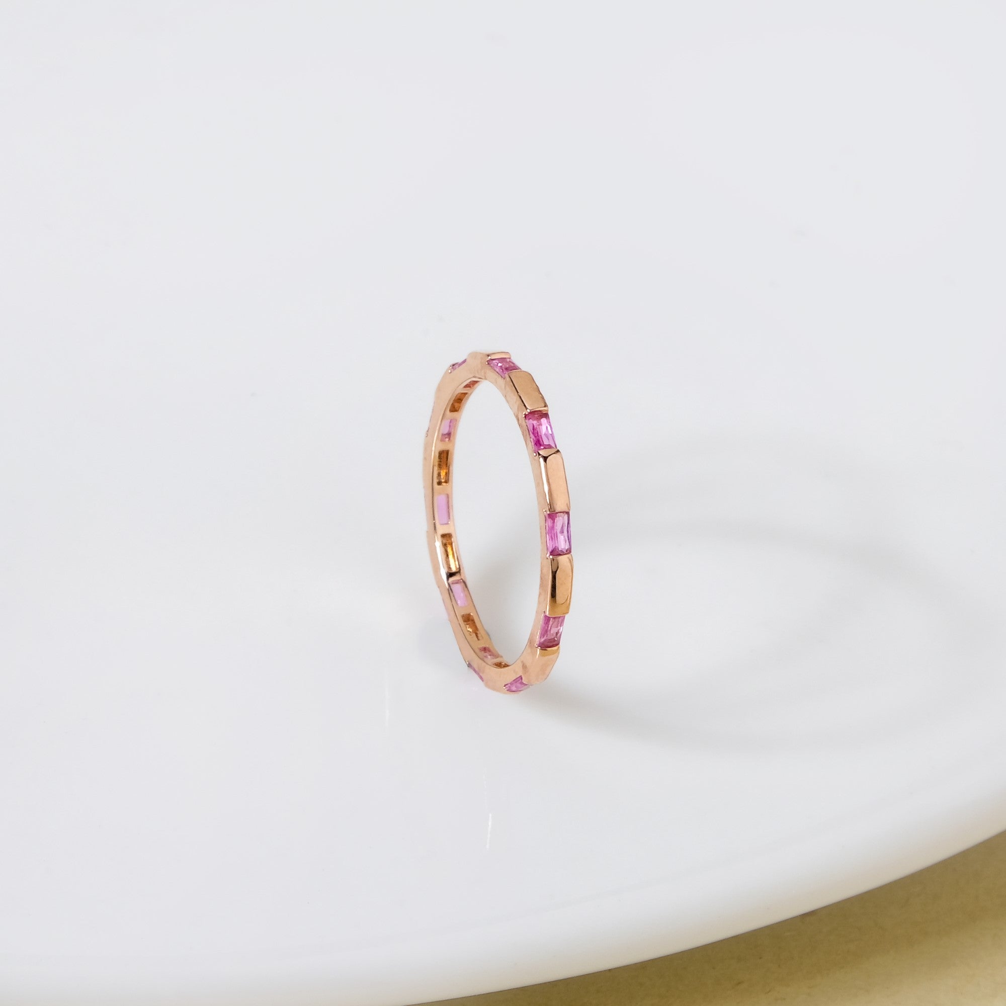 Pink Blush Rose Gold Statement Ring