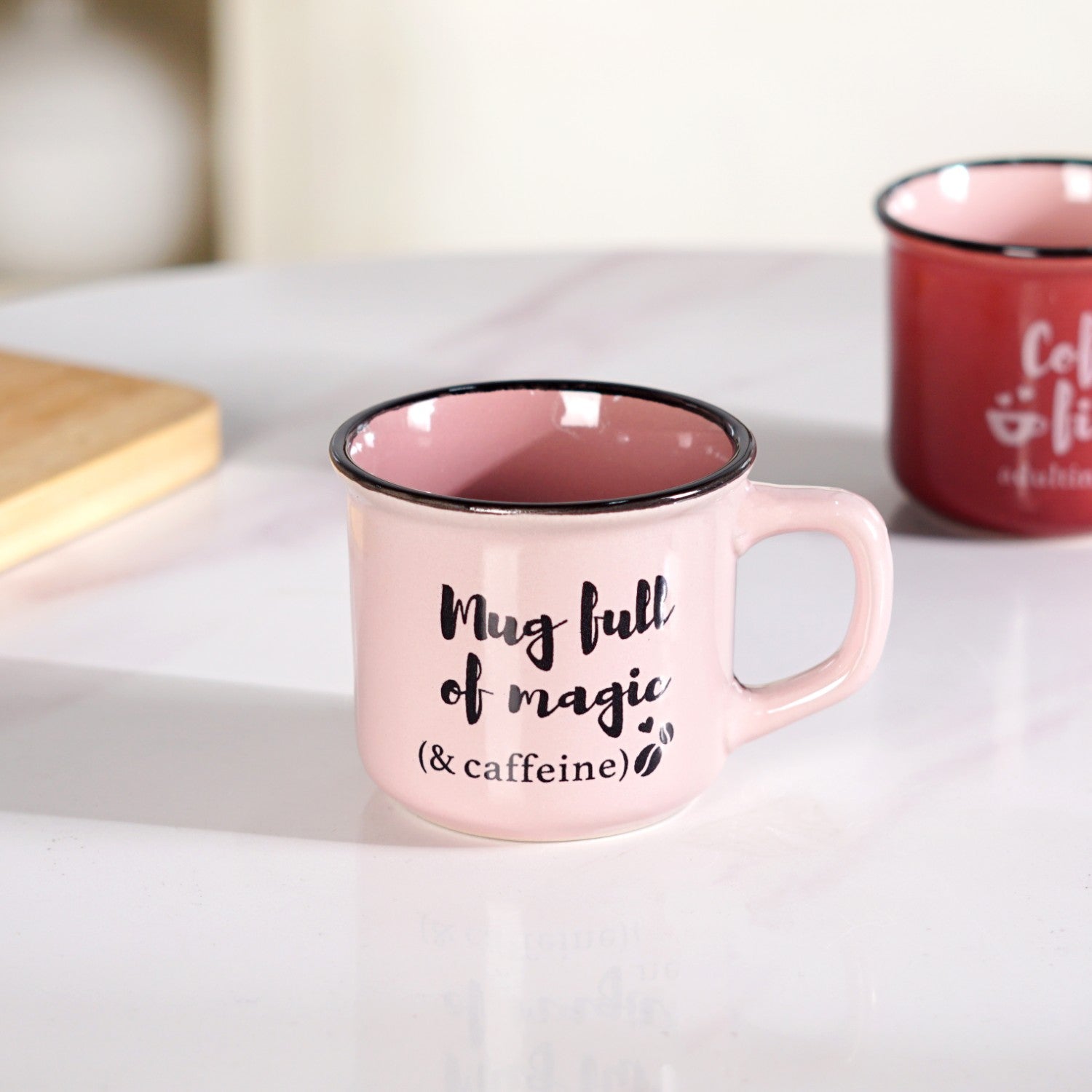 PourFect Mugs Set Of 4 Pink 170ml