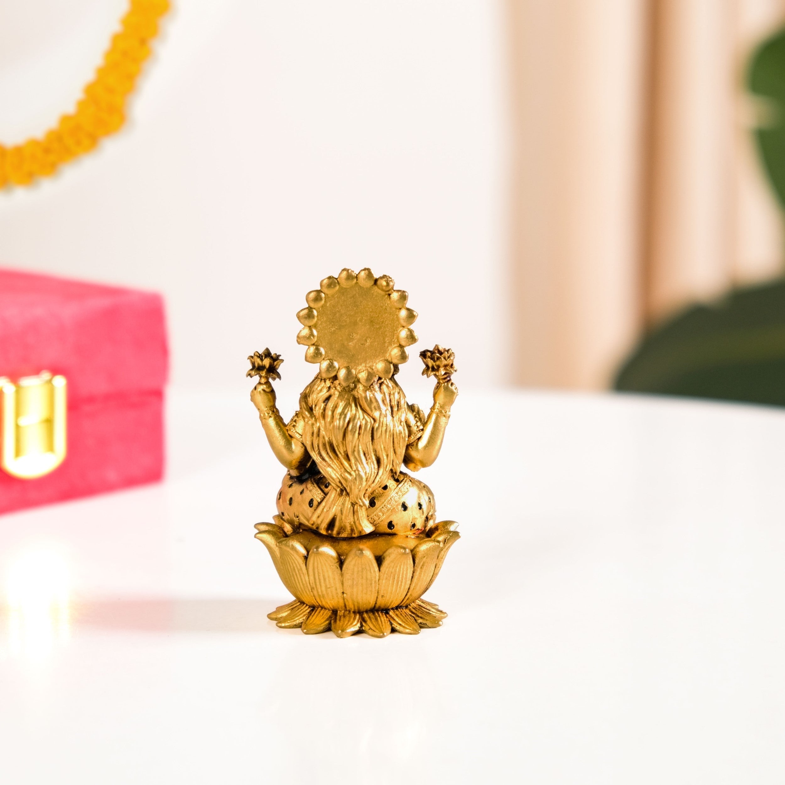 Pure Brass Lakshmi Idol 8cm