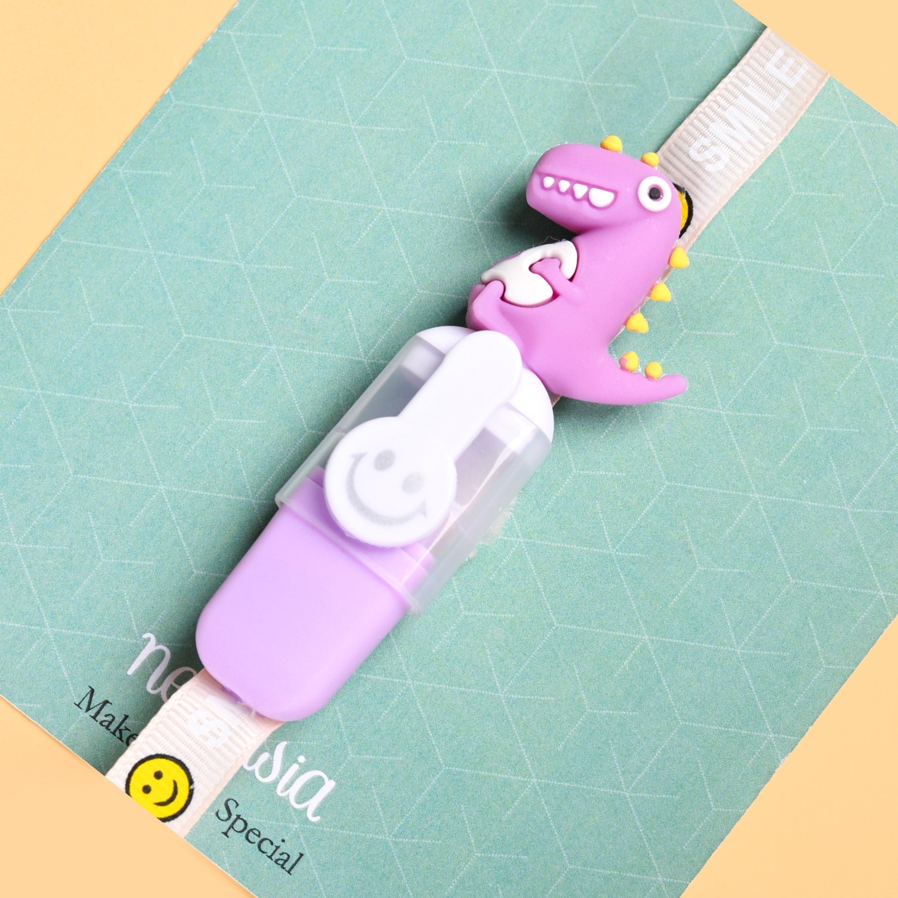 Purple Dino Rakhi Gift Set