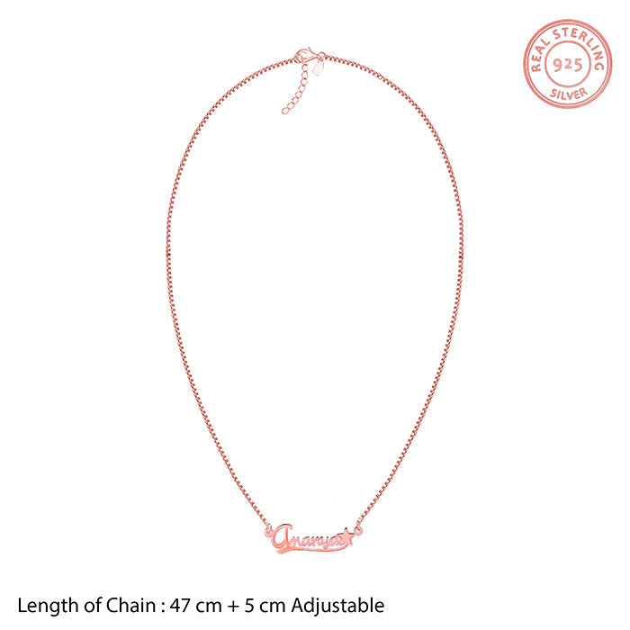 Rose Gold Personalised Star Necklace