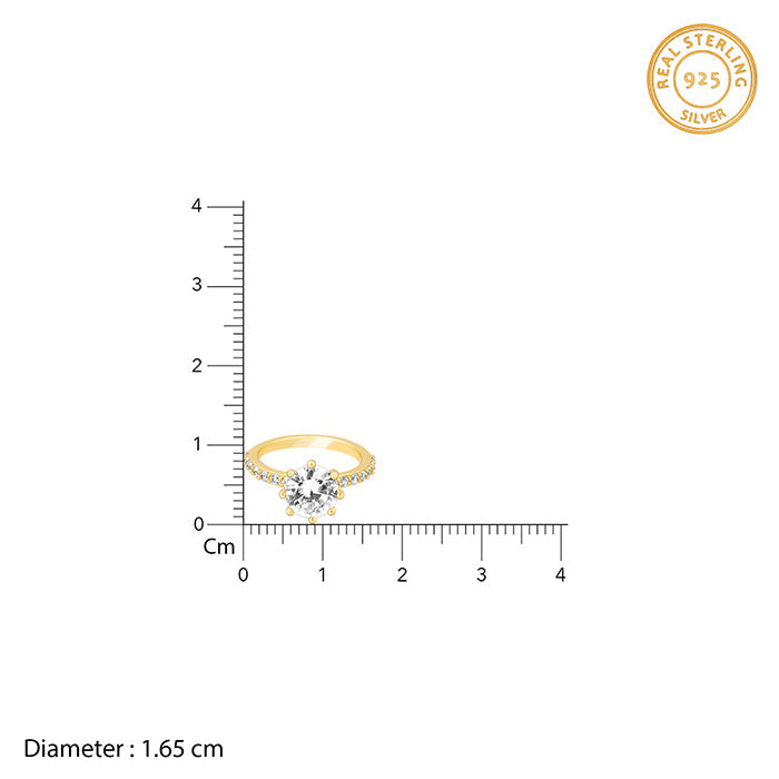 Golden Delightful Zinnia Ring