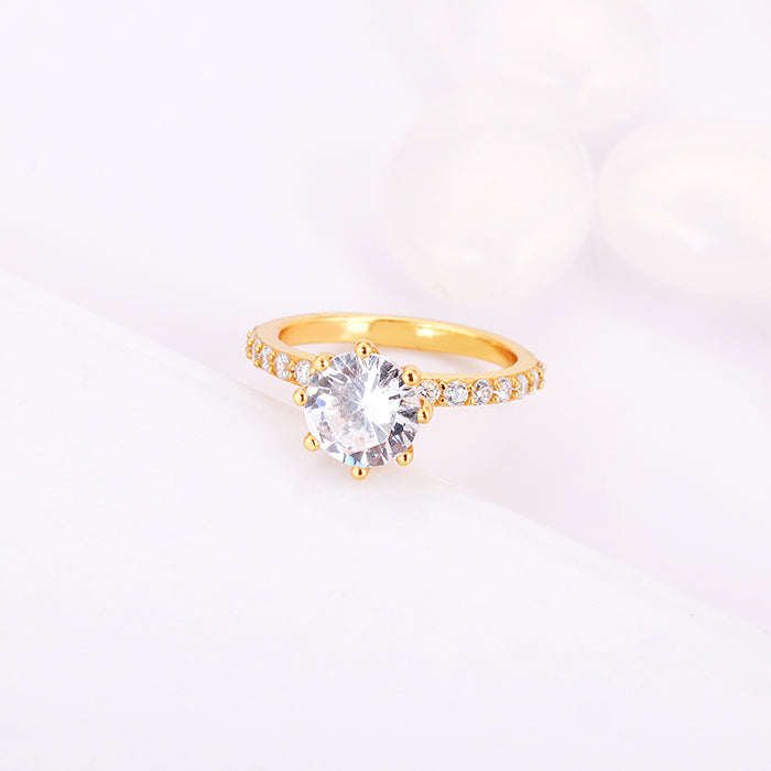 Golden Delightful Zinnia Ring