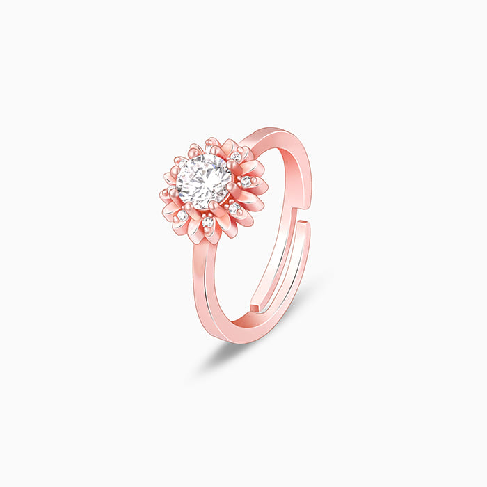 Rose Gold Radiant Sunshine Ring