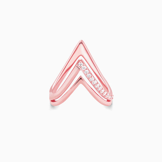 Rose Gold Blissful Beauty Vanki Ring