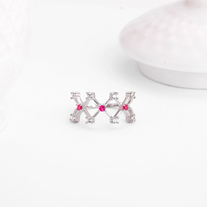 Silver Lover's Window Ring