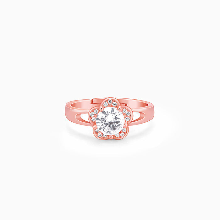 Rose Gold Buttercups Floral Ring