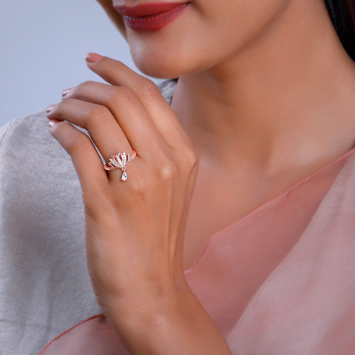 Rose Gold Sushma Thamarai Ring